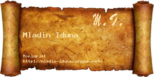 Mladin Iduna névjegykártya